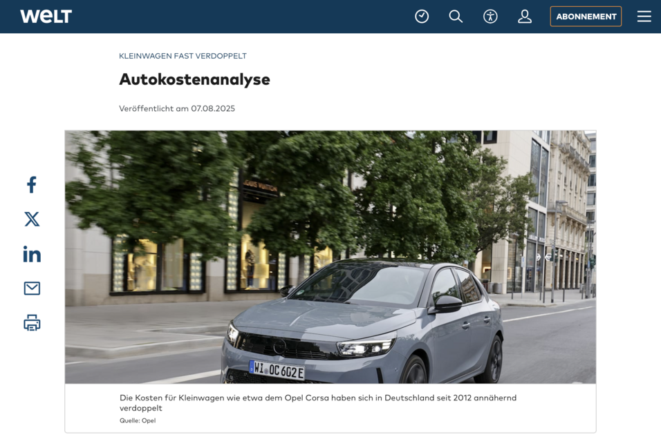 Leasingmarkt.de auf WELT Online