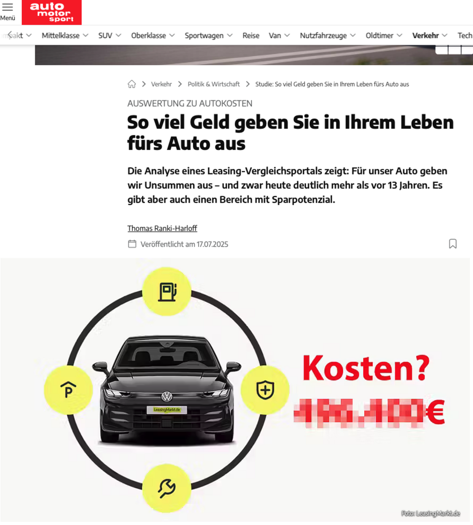 Leasingmarkt.de auf Auto-Motor-Sport