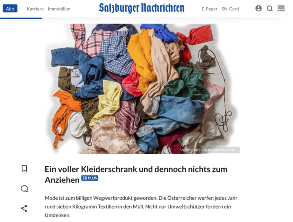 Labfresh Artikel in Salzburger Nachrichten